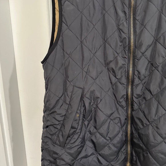 Vintage Levi’s Reversible Nylon Quilted Vest Black and Tan Men’s Unisex - Picture 4 of 16